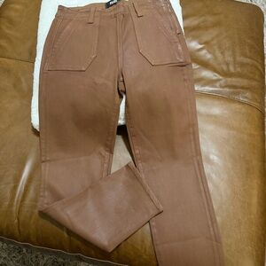 PAIGE Women's Brown Straight Leg Pants